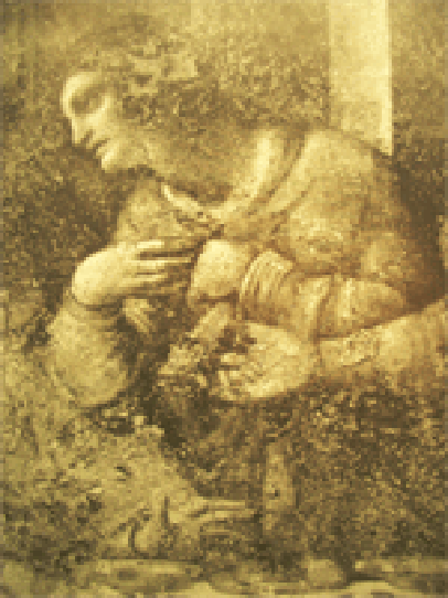 Леонардо Да Винчи. Фрагмент фрески Тайная вечеря.
