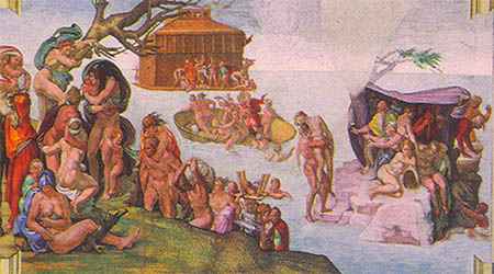 Потоп. Микеланджело Буаноротти.