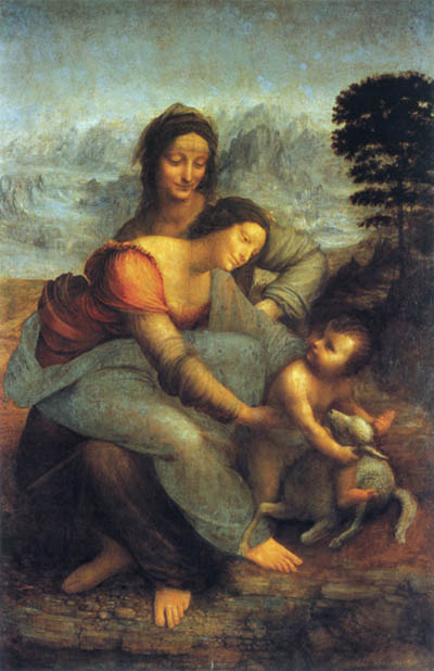 Святая Анна с Марией и младенцем Христом 1508-1518.